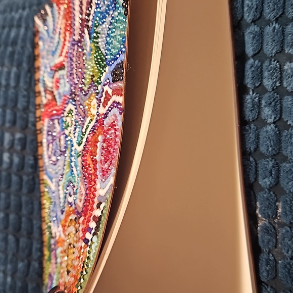 Handcrafted beaded notebook. No two are alike. Pages blank, unlined. - Picture 4 of 4